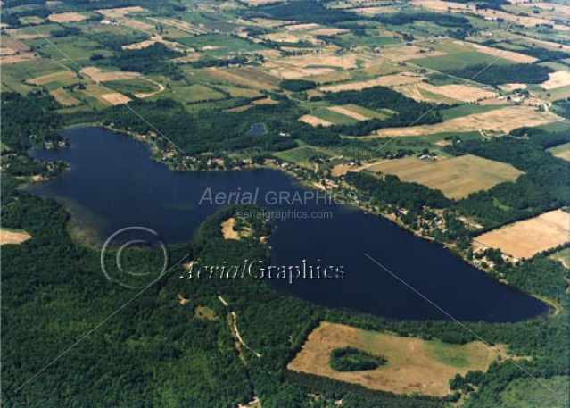Ryerson Lake, North View in Newaygo County, Michigan